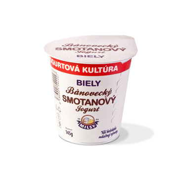 Bánovecký smetanový jogurt bílý 145g